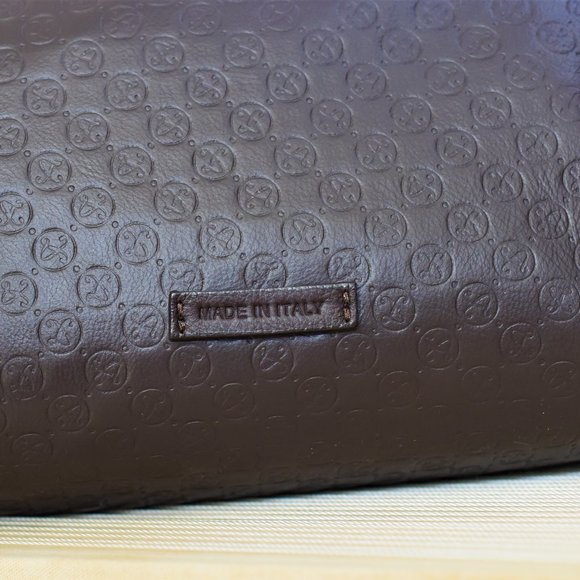 NWT Mens Made in Italy leather Massei Toiletry bag - Picture 4 of 8